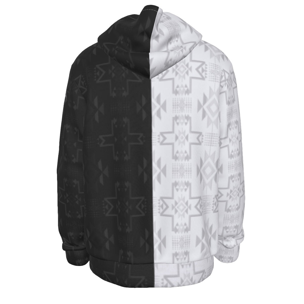 307 Chief white/Black Hoodie