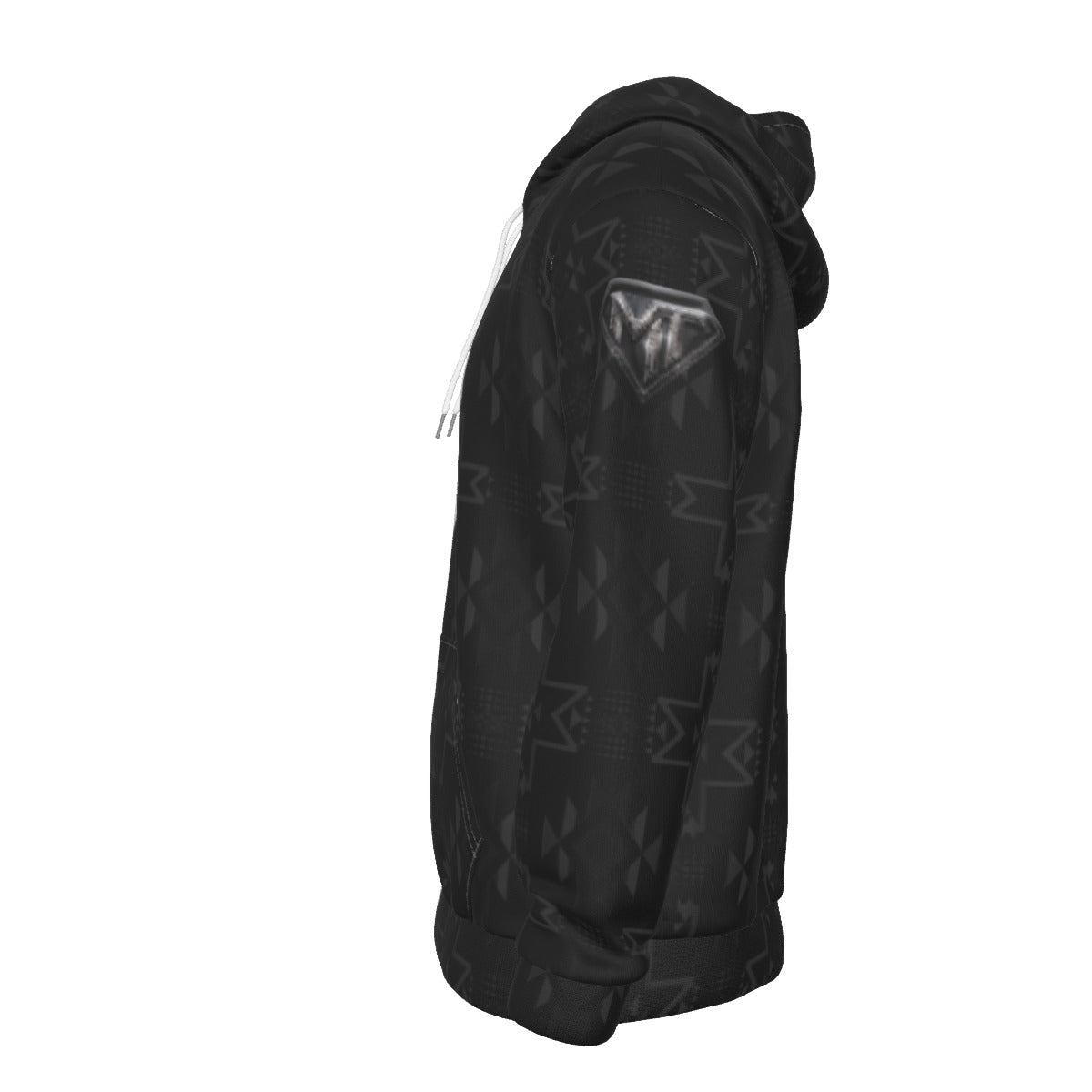 307 Chief white/Black Hoodie
